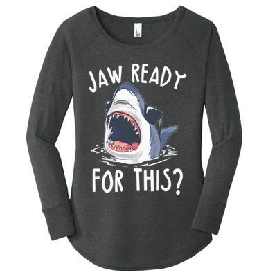 Jaw Ready For This Shark Week Women's Perfect Tri Tunic Long Sleeve Shirt