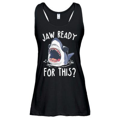 Jaw Ready For This Shark Week Ladies Essential Flowy Tank