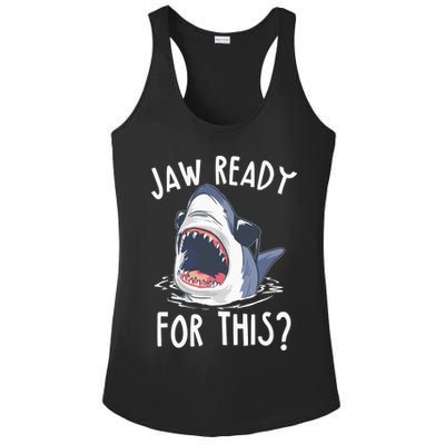 Jaw Ready For This Shark Week Ladies PosiCharge Competitor Racerback Tank