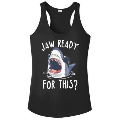 Jaw Ready For This Shark Week Ladies PosiCharge Competitor Racerback Tank