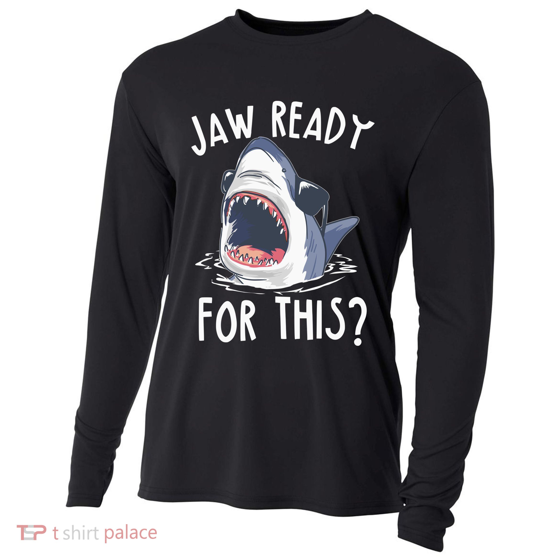Jaw Ready For This Shark Week Cooling Performance Long Sleeve Crew