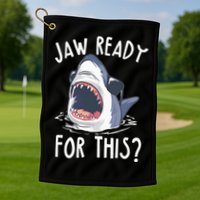 Jaw Ready For This Shark Week Golf Towel