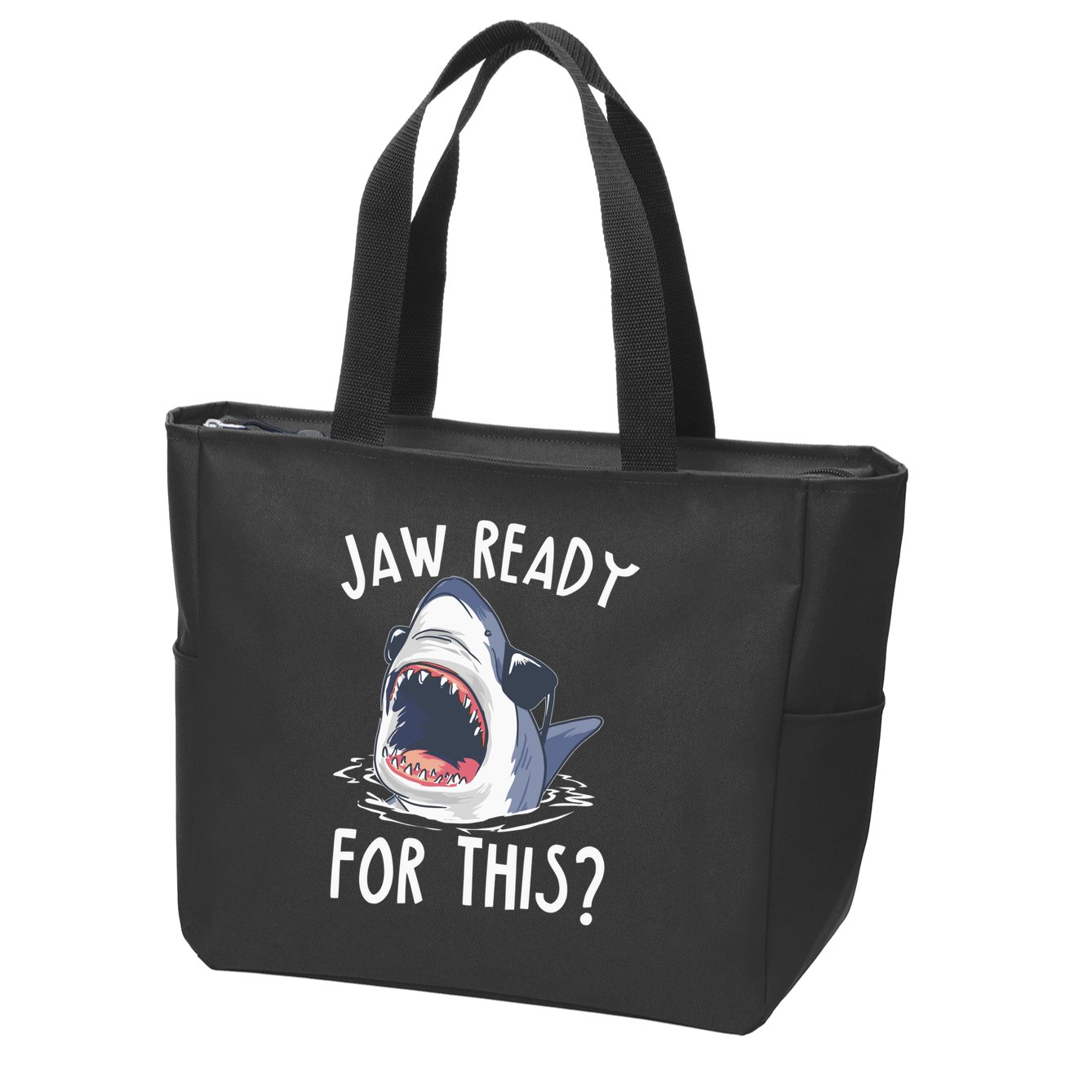 Jaw Ready For This Shark Week Zip Tote Bag