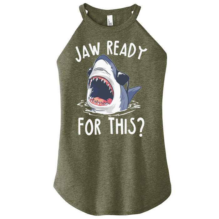 Jaw Ready For This Shark Week Women's Perfect Tri Rocker Tank