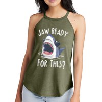 Jaw Ready For This Shark Week Women's Perfect Tri Rocker Tank