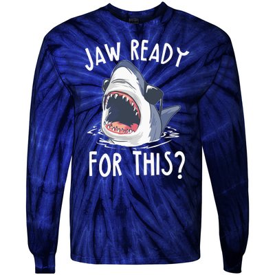 Jaw Ready For This Shark Week Tie-Dye Long Sleeve Shirt