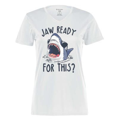 Jaw Ready For This Shark Week Women's Momentum V-Neck T-Shirt