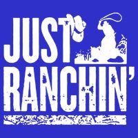 Just Ranchin' Farmer Cow Horse Cow Rodeo Lovers Meaningful Gift Kids T-Shirt