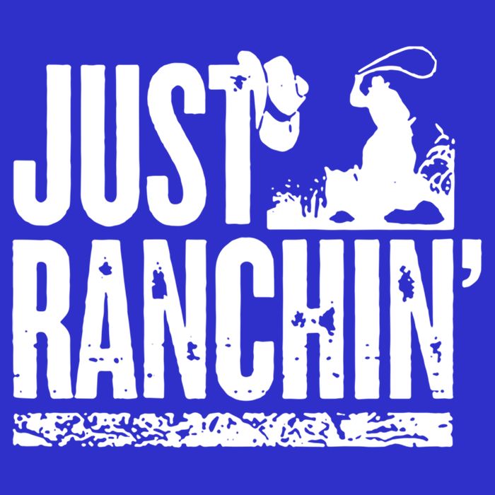 Just Ranchin' Farmer Cow Horse Cow Rodeo Lovers Meaningful Gift Kids T-Shirt