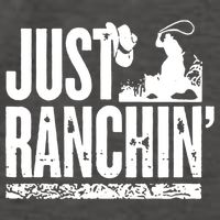 Just Ranchin' Farmer Cow Horse Cow Rodeo Lovers Meaningful Gift Vector Backpack