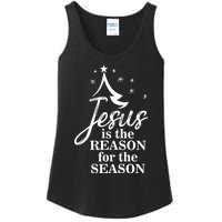 Jesus Reason For The Season Christian Christmas Spiritual Ladies Essential Tank