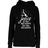 Jesus Reason For The Season Christian Christmas Spiritual Womens Funnel Neck Pullover Hood