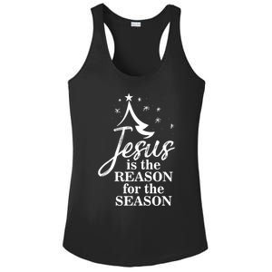 Jesus Reason For The Season Christian Christmas Spiritual Ladies PosiCharge Competitor Racerback Tank