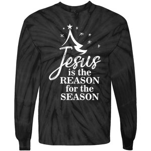 Jesus Reason For The Season Christian Christmas Spiritual Tie-Dye Long Sleeve Shirt