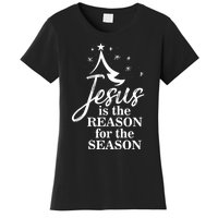 Jesus Reason For The Season Christian Christmas Spiritual Women's T-Shirt