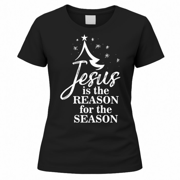 Jesus Reason For The Season Christian Christmas Spiritual Women's T-Shirt