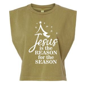 Jesus Reason For The Season Christian Christmas Spiritual Garment-Dyed Women's Muscle Tee