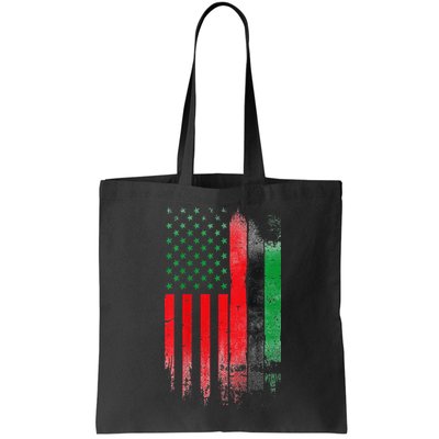 Juneteenth Red Green Black History American African flag Bag