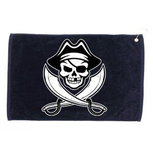 Jolly Roger Gasparilla Pirate Skull With Swords Grommeted Golf Towel