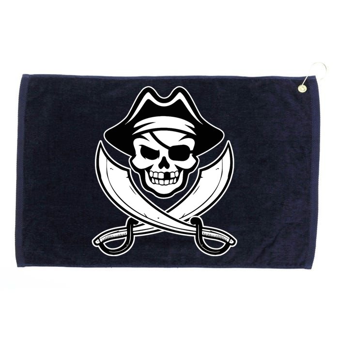 Jolly Roger Gasparilla Pirate Skull With Swords Grommeted Golf Towel