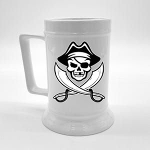 Jolly Roger Gasparilla Pirate Skull With Swords Beer Stein