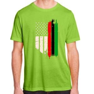 Juneteenth Red Green Black History American African Flag Adult ChromaSoft Performance T-Shirt