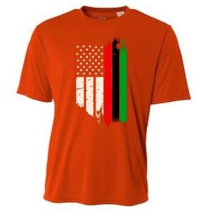 Juneteenth Red Green Black History American African Flag Cooling Performance Crew T-Shirt