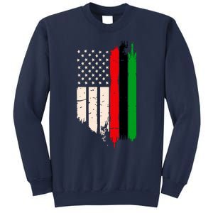 Juneteenth Red Green Black History American African Flag Sweatshirt