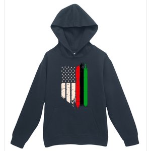 Juneteenth Red Green Black History American African Flag Urban Pullover Hoodie