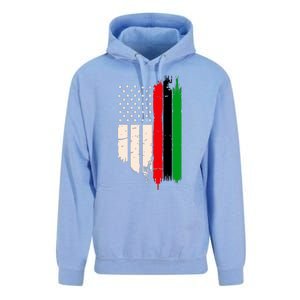 Juneteenth Red Green Black History American African Flag Unisex Surf Hoodie