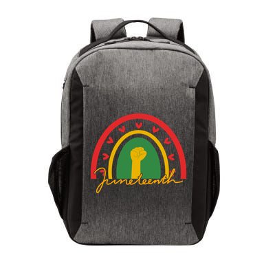 Juneteenth Rainbow Heart Fist Vector Backpack