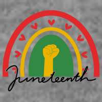 Juneteenth Rainbow Heart Fist Sustainable Beanie