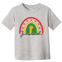 Juneteenth Rainbow Heart Fist Toddler T-Shirt