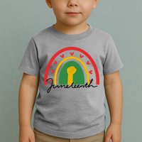Juneteenth Rainbow Heart Fist Toddler T-Shirt