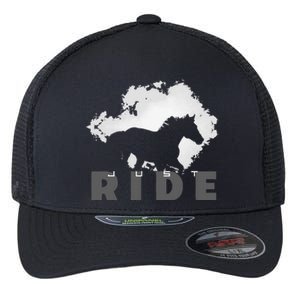 Just Ride Horseback Riding Apparel Horse Flexfit Unipanel Trucker Cap