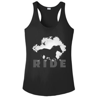 Just Ride Horseback Riding Apparel Horse Ladies PosiCharge Competitor Racerback Tank