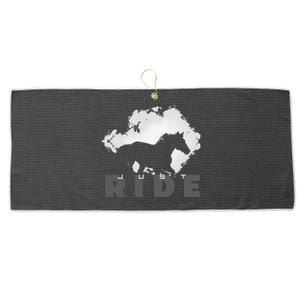 Just Ride Horseback Riding Apparel Horse Large Microfiber Waffle Golf Towel