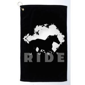 Just Ride Horseback Riding Apparel Horse Platinum Collection Golf Towel