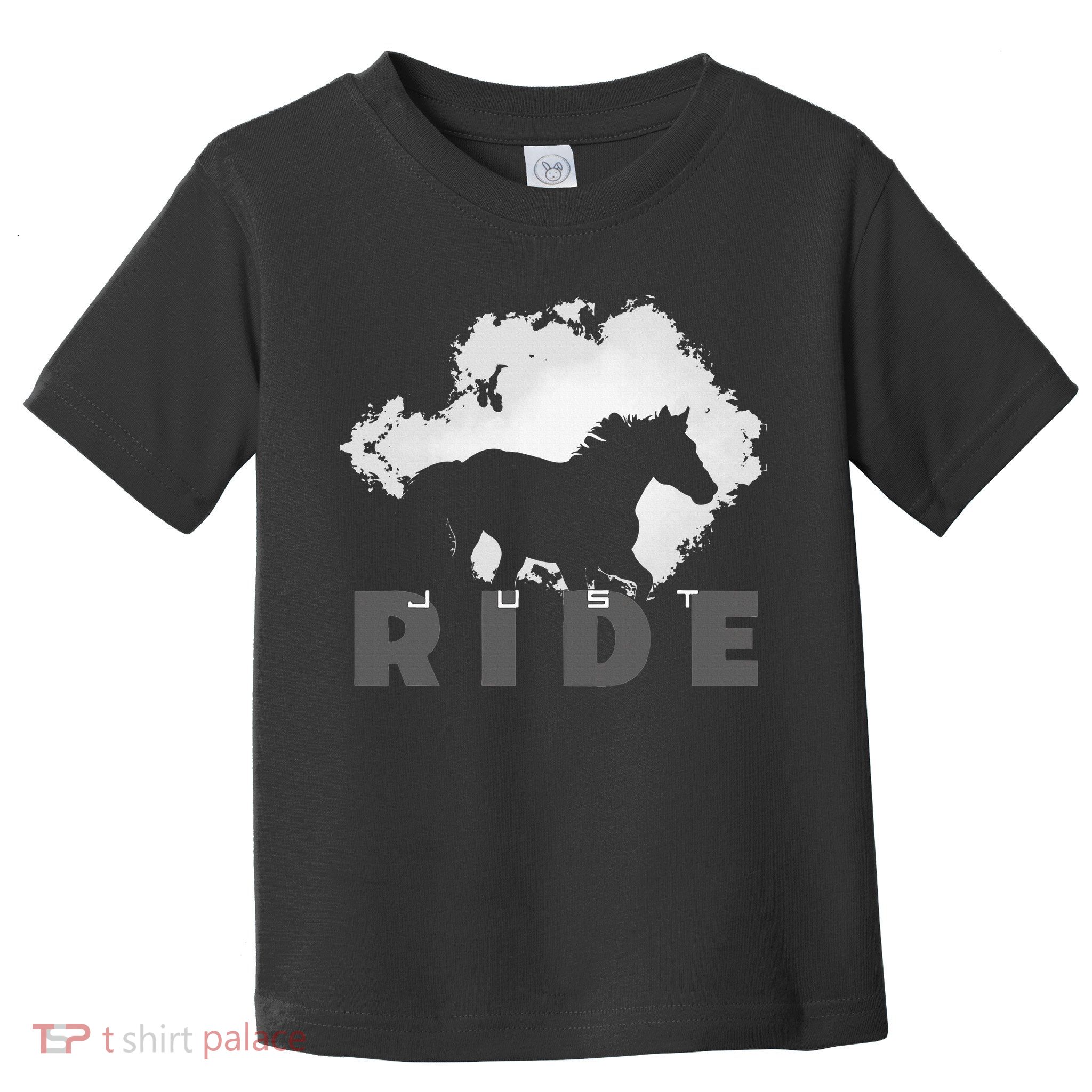 Just Ride Horseback Riding Apparel Horse Toddler T-Shirt