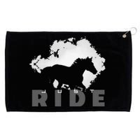 Just Ride Horseback Riding Apparel Horse Grommeted Golf Towel