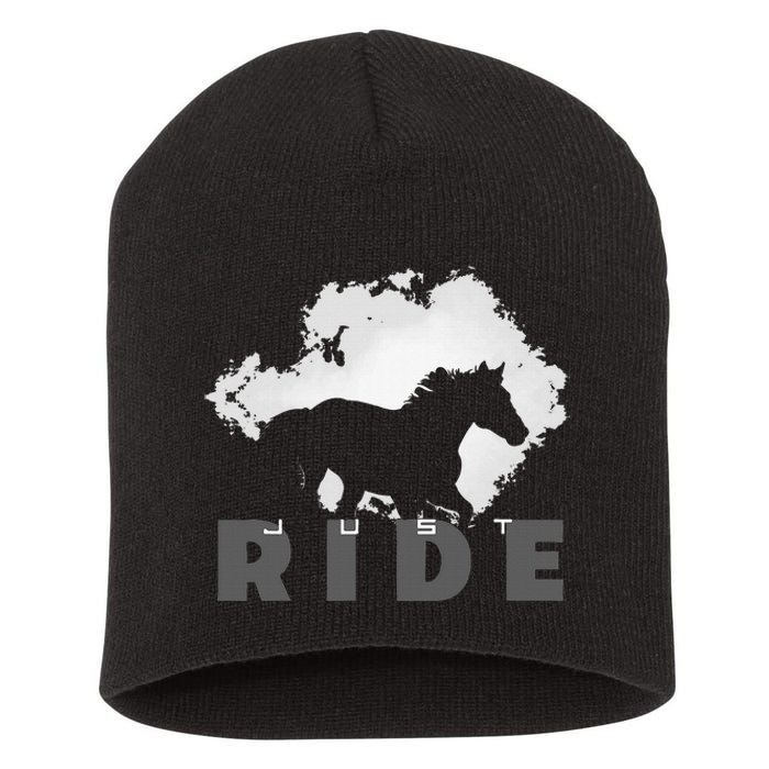 Just Ride Horseback Riding Apparel Horse Short Acrylic Beanie