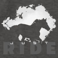 Just Ride Horseback Riding Apparel Horse Vector Backpack