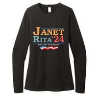 Janet Rita24 Here Come The Grannies Womens CVC Long Sleeve Shirt