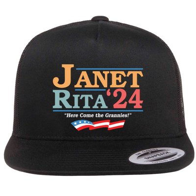 Janet Rita24 Here Come The Grannies Flatbill Hat