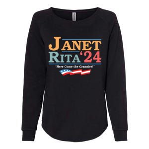 Janet Rita24 Here Come The Grannies Womens California Wash Sweatshirt