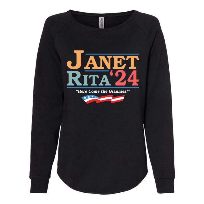 Janet Rita24 Here Come The Grannies Womens California Wash Sweatshirt