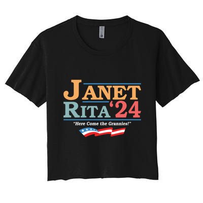 Janet Rita24 Here Come The Grannies Crop Top