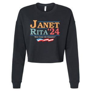 Janet Rita24 Here Come The Grannies Cropped Pullover Crew