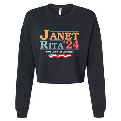 Janet Rita24 Here Come The Grannies Cropped Pullover Crew