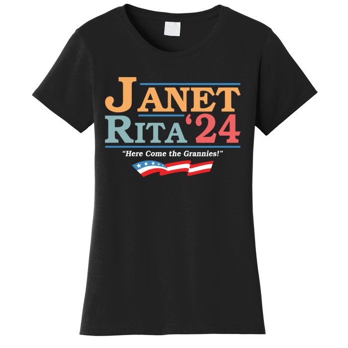 Janet Rita24 Here Come The Grannies Women's T-Shirt